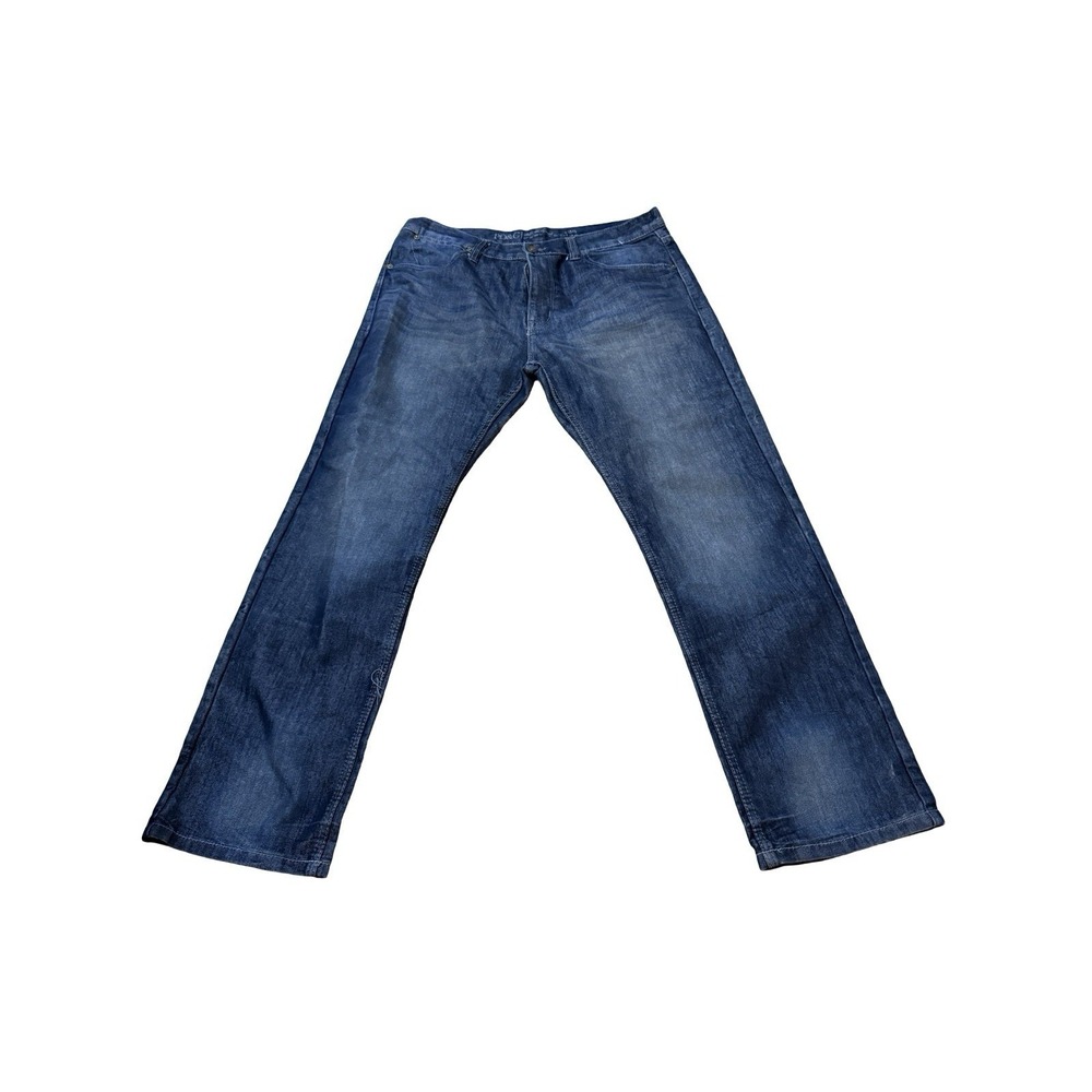 Paper Denim &‎ Company PD&C Mens Bootcut Blue Jeans 36x32 PJ9A7E11
